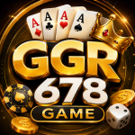 GGR678 Game featured logo with gold gaming-themed design, playing cards, dice, poker chip, and crown on a black background.