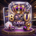 A 3D casino-themed display for 899U GAME enclosed in a crystal showcase, featuring a purple and gold crown, a smartphone, playing cards, poker chips, dice, and a golden trophy against a luxury casino