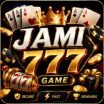 JAMI777 Game featured icon with gold 777 logo, crown, cards, and gaming theme