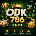 ODK786 Game featured image with gold logo on a green background.