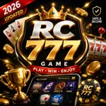 RC 777 Game 2026 updated featured image with golden 777 logo, gaming cards, coins, and mobile app interface