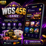 WGS456 Game featured image with a mobile gaming interface and colorful digital graphics.